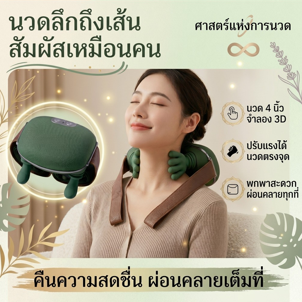 N7 ผู้เชี่ยวชาญ มือไหล่และคอนวดเครื่องนวดกระดูกสันหลังส่วนคอเครื่องนวดคอ ดักจับร้อนประคบไฟฟ้าปากมดลูก