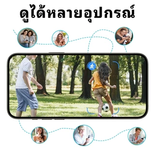 Franwell V380 กล้องวงจรปิด กล้องกันขโมย 3Lens IP WIFI CCTV 4K 10X ขยาย 12MP นน้ำ กันฝุ่น Night vision