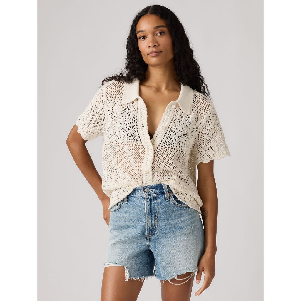 เสื้อเชิ้ต Levi's® Women's Susanna Floral Crochet Shirt