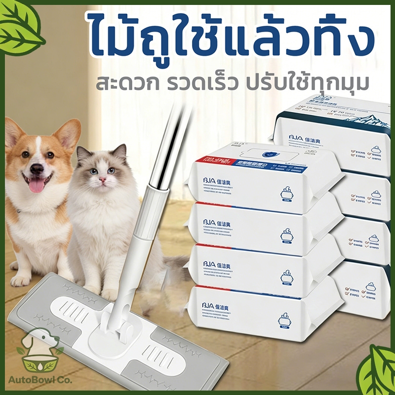 ไม้ถูพื้น ไม้ม๊อบ ไม้ม็อบดันฝุ่น ผ้าเช็ดถูแบบใช้ครั้งเดียว ผ้าเช็ดถูฝุ่น ใช้แล้วทิ้ง กระดาษเปียก กระดาษแห้ง