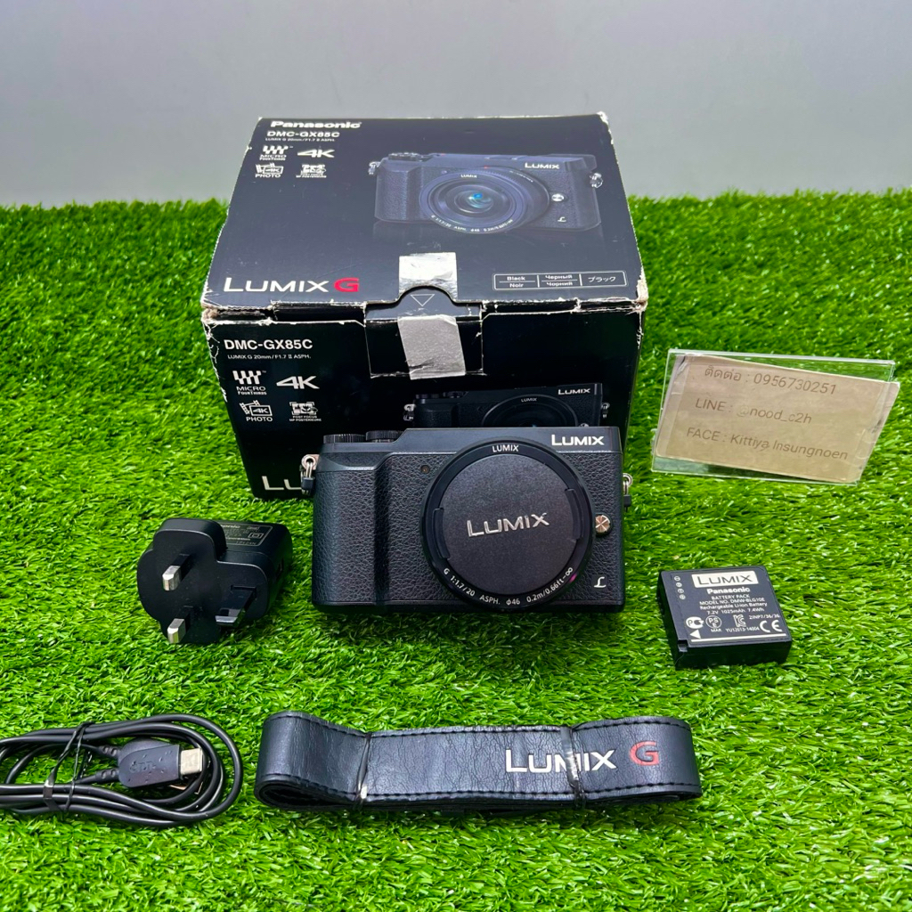กล้อง Panasonic Lumix GX85 พร้อมเลนส์ 20mm หมดประกัน สภาพดี