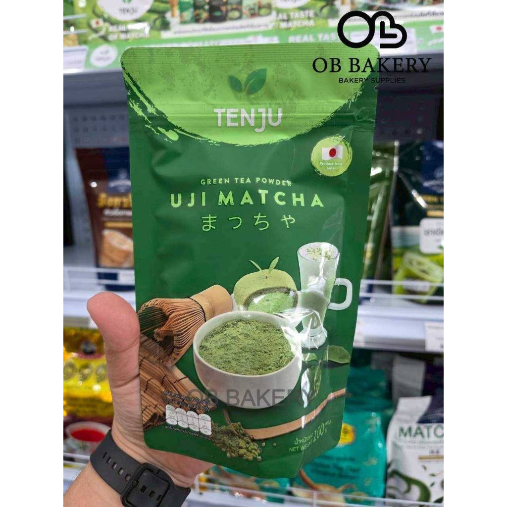 Tenju Uji Matcha GreenTea Base อูจิ มัทฉะ 100g/10