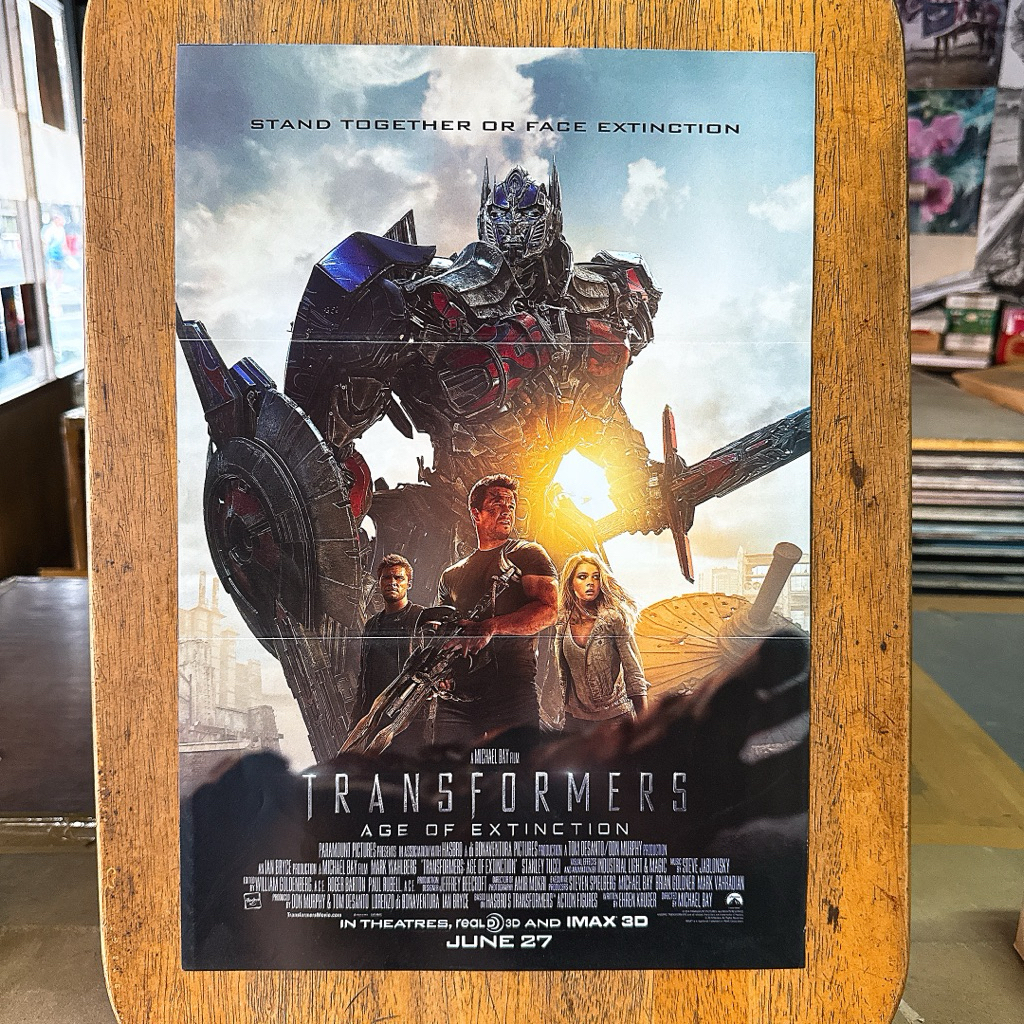 Transformers Age of Extinction ทรานส์ฟอร์เมอร์ โปสเตอร์หนังหุ่นยนต์ รูปติดผนัง โปสเตอร์ติดผนัง