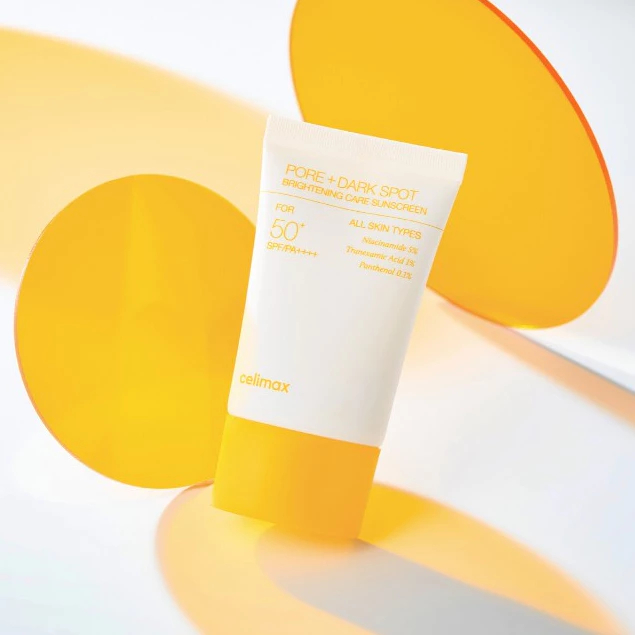 💦💦celimax PORE+ DARK SPOT 50+SPF/PA++++ ครีมกันแดด Brightening Sunscreen 50ml สําหรับทุกสภาพผิว