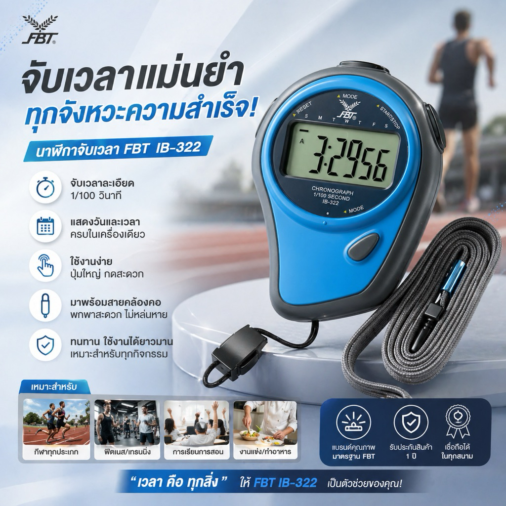 FBT No.322 นาฬิกาโครโนกราฟ
