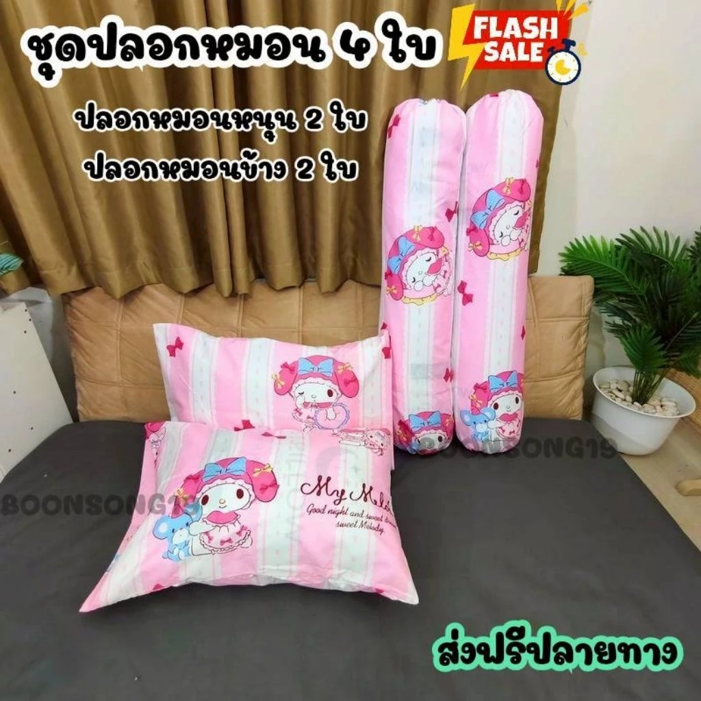 เซตปลอกหมอน 2 ใบและปลอกหมอนข้าง 2 ใบ ลายการ์ตูน thumbnail 10