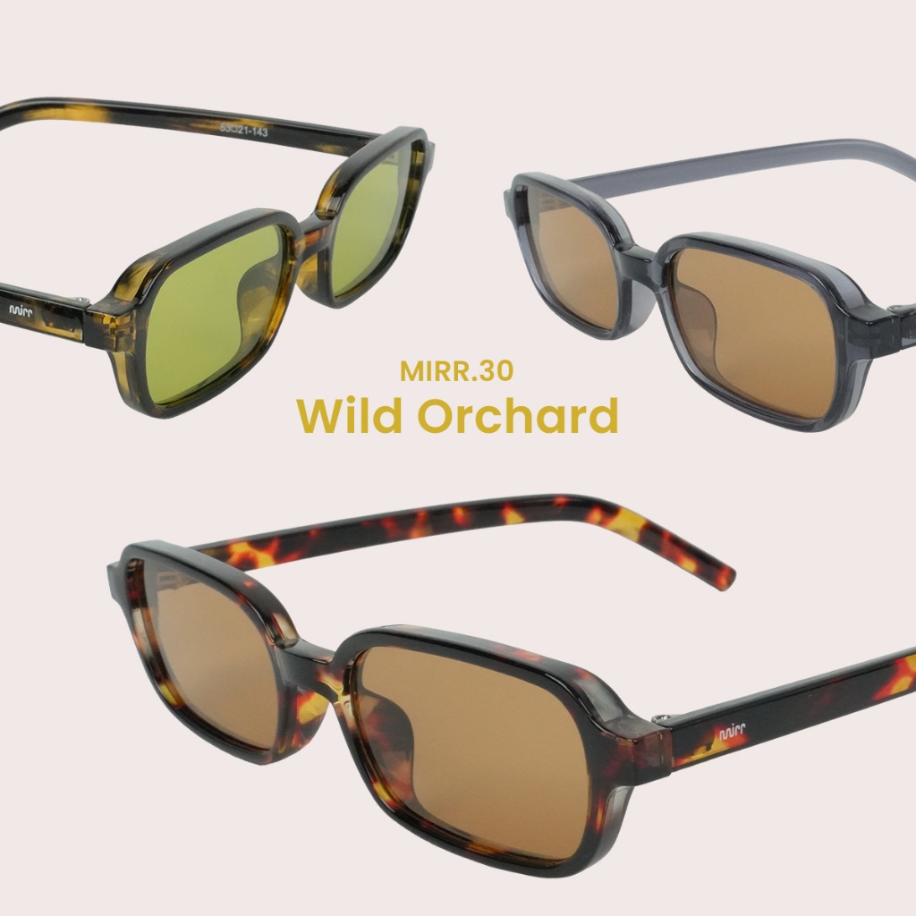 MIRR.30 WILD ORCHARD แว่นตากันแดด แว่นป้องกันแสง UV400 เปลี่ยนแว่นฟรีถ้าใส่ไม่เข้ารูปหน้า