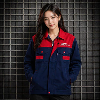 JT-02 📍เสื้อแจ็คเก็ต J&T Express ‼️สีกรม-แดง‼️