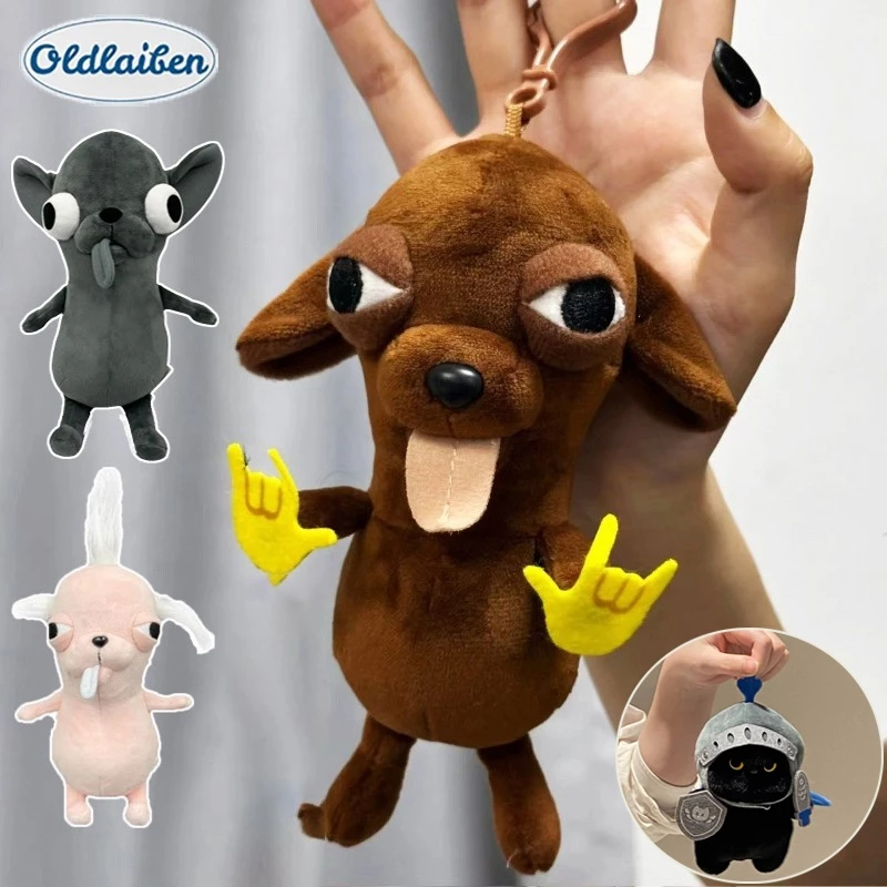 Oldlaiben 12/25cmชิวาวาของเล่นตุ๊กตา,สีดําสีลูกสุนัขสัตว์เลี้ยงยัดไส้ชิวาวาตุ๊กตา ตกแต่งห้องตุ๊กตาสัตว์ น่ารัก