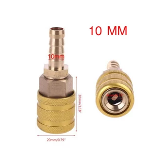 หัวเติมลมแบบแบบล็อก ( Coupler ) หางปลา,ปลดเร็ว 6 มิล และ 8 มิล