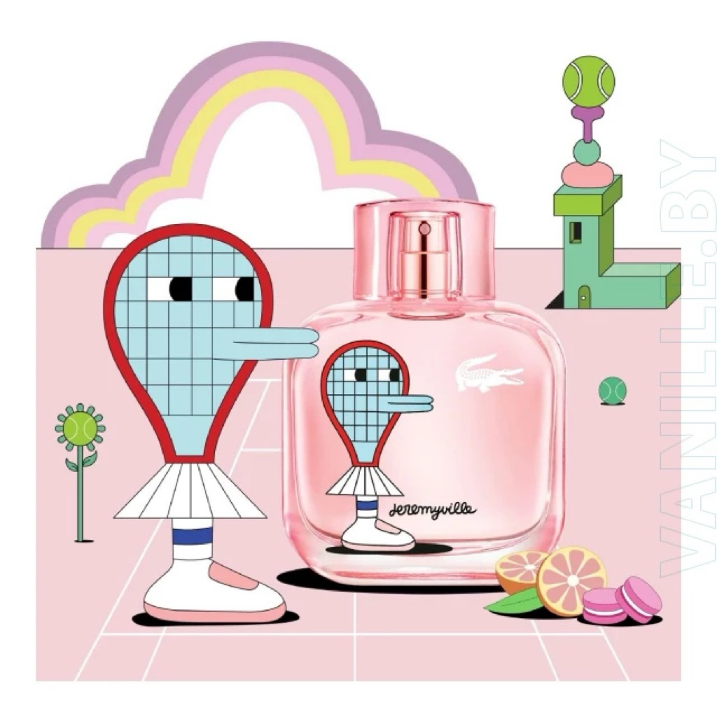Lacoste x Jeremyville EDT 90ml.//ปี2019