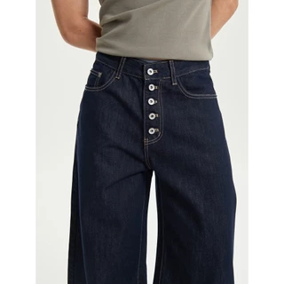 REEVE BUTTON VOLUME DENIM - กางเกงยีนส์ กระดุมหน้าทรงกระบอกใหญ่