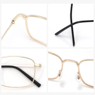 ✨TH✨👓 แว่นสายตา (-100~600°) ป้องกันแสงสีฟ้า กรอบทรงสี่เหลี่ยม สไตล์เกาหลีทันสมัย ​​1024