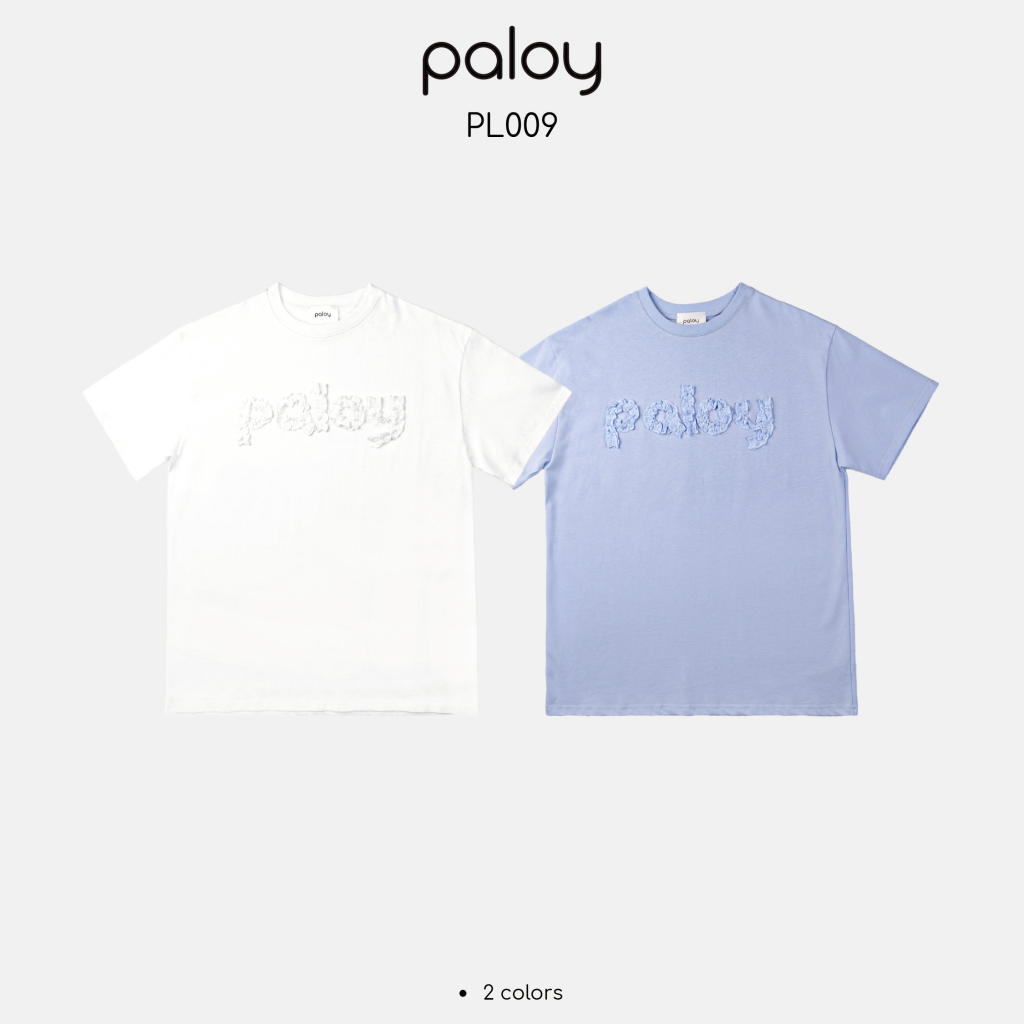 Paloy - PL009 เสื้อยืดแขนสั้น อกเย็บฉลุลูกไม้ Paloy