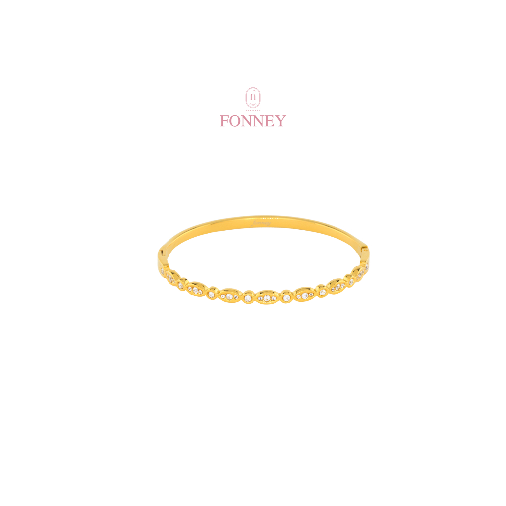 BL-36 Fonneyกำไลสแตนเลสแท้ไม่ลอกไม่ดำ