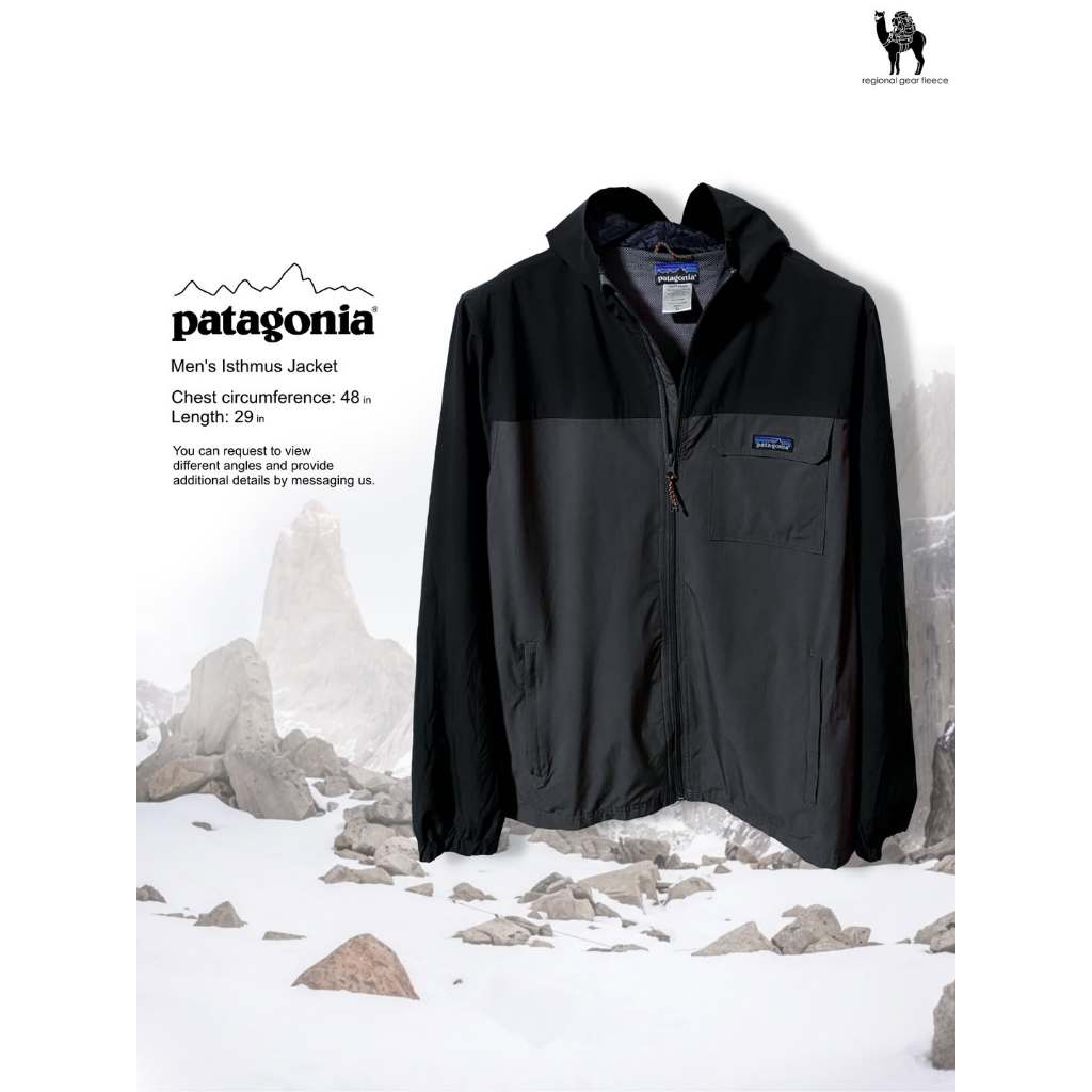 เสื้อ กันลม กันหนาว Patagonia แท้ Men's Isthmus Jacket
