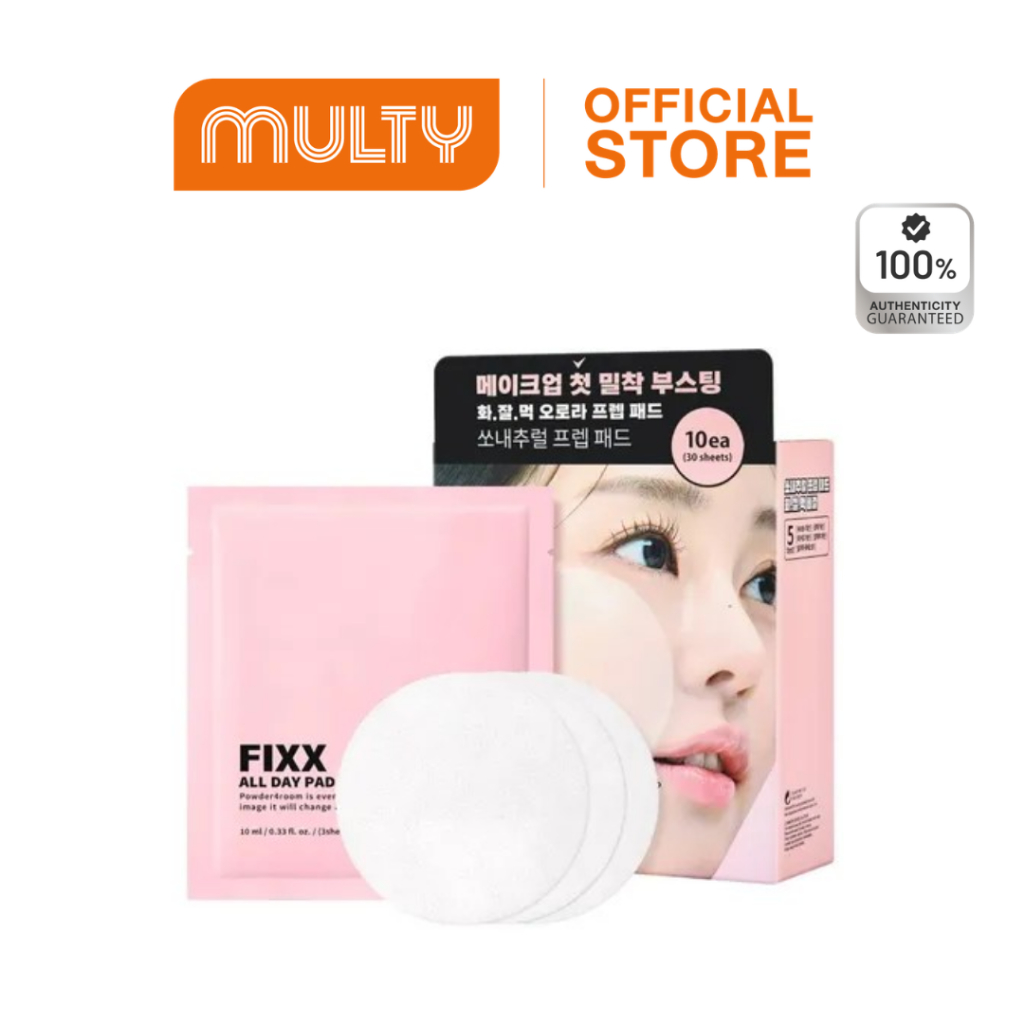 So.Natural Powder 4 Room-All Day Pad Prep Fixx 10 ml.โทนเนอร์แพดเตรียมผิว ล็อคเมคอัพติดทน