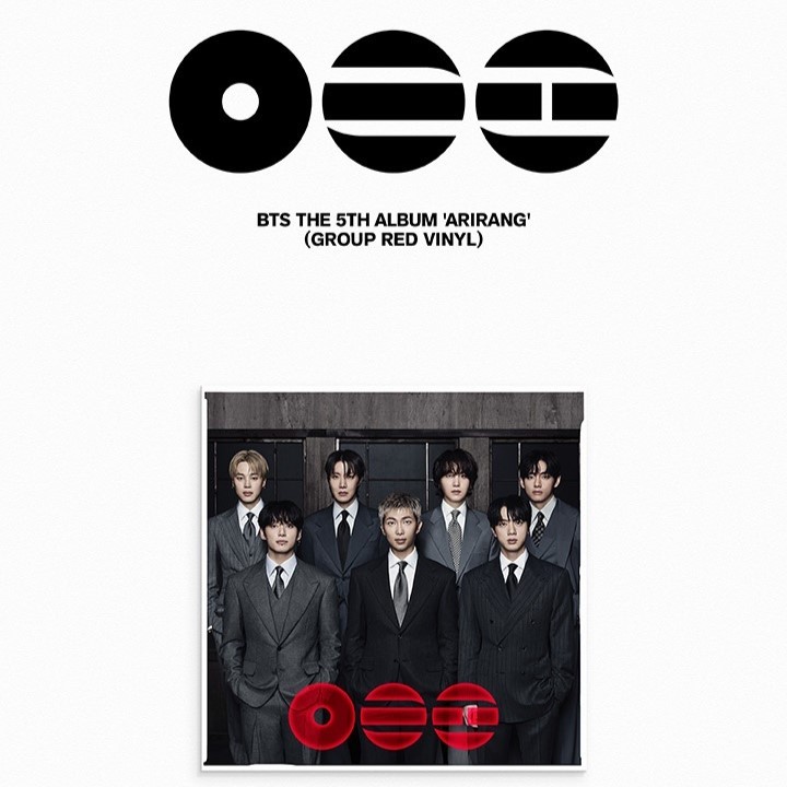 BTS ‘ARIRANG’ 5th Album Vinyl แผ่นเสียงแท้ (Standard / Velvet Red Vinyl) เซ็ตสะสม Limited | อัลบั้ม 