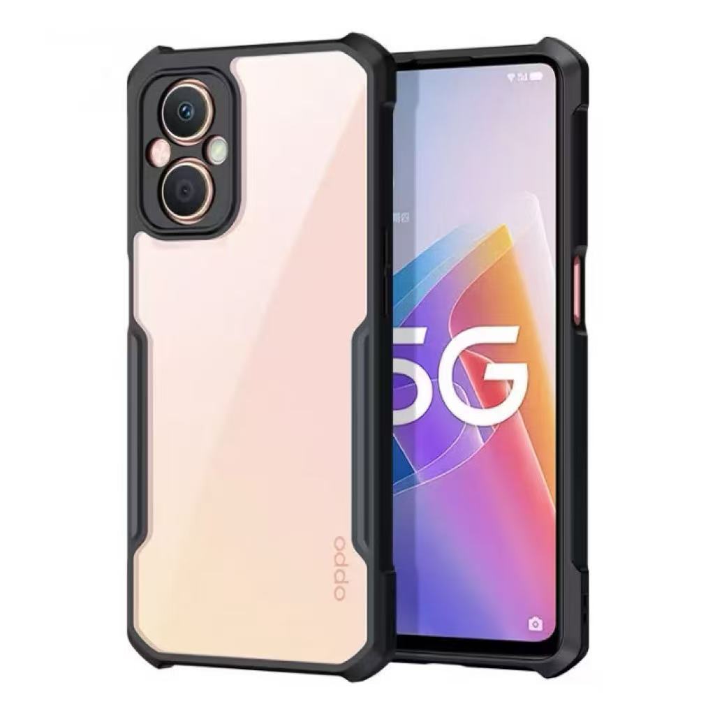 เคสกันรอยกล้อง PC+TPU สำหรับOppo Reno7 Pro Reno7Z Reno8Z กันกระแทก เคสหลังใส