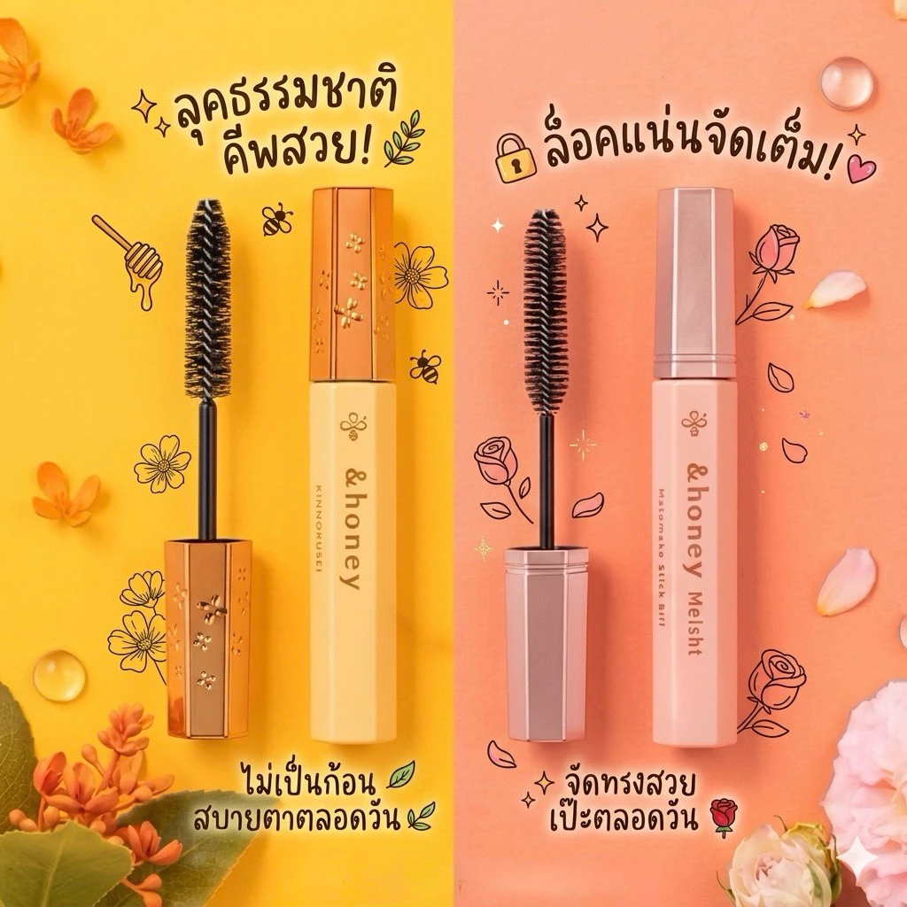 ‼️ของแท้จากญี่ปุ่น‼️&honey Matomake Stick มาสคราร่าจัดแต่งลูกผมที่ได้รางวัล @cosme อันดับ 1 สาวญี่ปุ่น