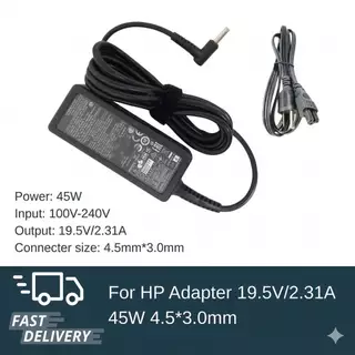 (ประกัน 18 เดือน) สายชาร์จ โน๊ตบุ๊ค for HP Stream 11 14 ProBook 440 G4 45W อะแดปเตอร์ที่ชาร์จ สายไฟ มอก. hp002