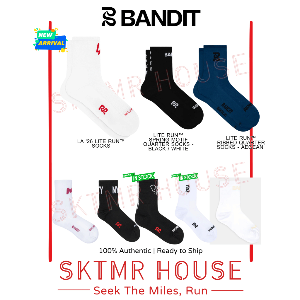 [พร้อมส่ง] ถุงเท้า Bandit Lite Run™ / Cushion Run | ถุงเท้าวิ่ง / เทรนนิ่ง |