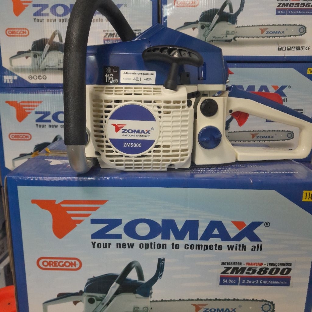 เลื่อยยนต์ZOMAX รุ่นZM5800 รุ่นใหม่แรงมาก ทนทาน ของแท้100%