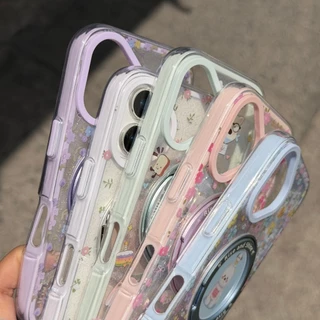 เคสหมี ลายดอกไม้(ขาตั้งได้) IPHONE - 12pm 13 13pm 14 14+ 14pm 15 15+ 15pm 16 16pro 16pm 17 17pro 17pm