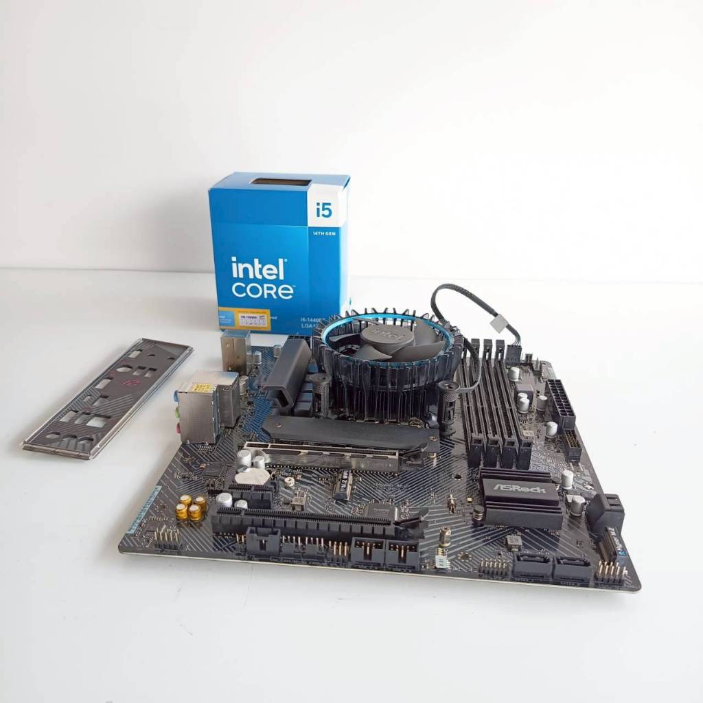 CPU Core i5  14400F + M/B  ASROCK  B760M  PG LIGHTNING / D4  (1700)  ประกัน J.I.B 24/09/2028