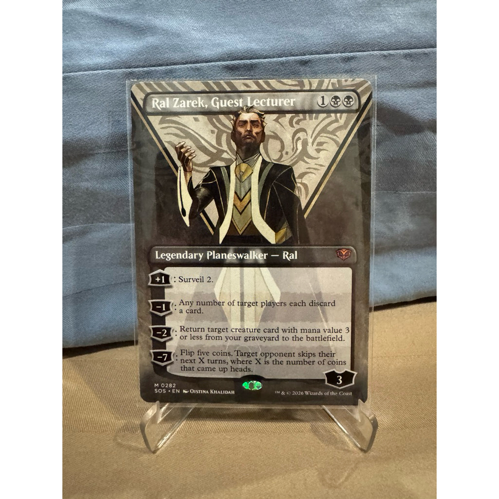 MTG Secrets of Strixhaven Variants: Ral Zarek, Guest Lecturer (0282 - Borderless)
