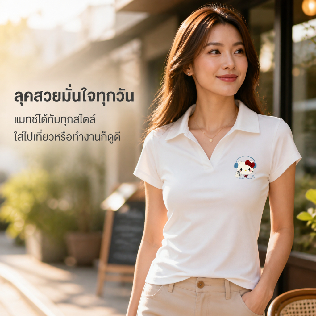 "เสื้อสาวอวบ "คอวี มีหลายไซซ์ให้เลือก มีหลายสีให้เลือก ทรงสลิมฟิต แต่งจีบย่น เสื้อยืดครอปเอวลอยทรงเข้ารูป Women's T-shir