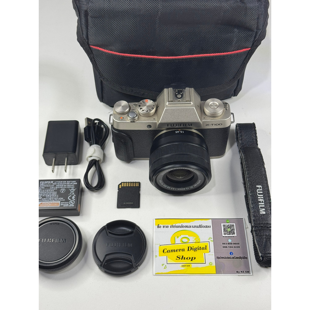 กล้องมือสอง Fujifilm XT100 + Lens Fujifilm 15-45mm F3.5-5.6 OIS PZ