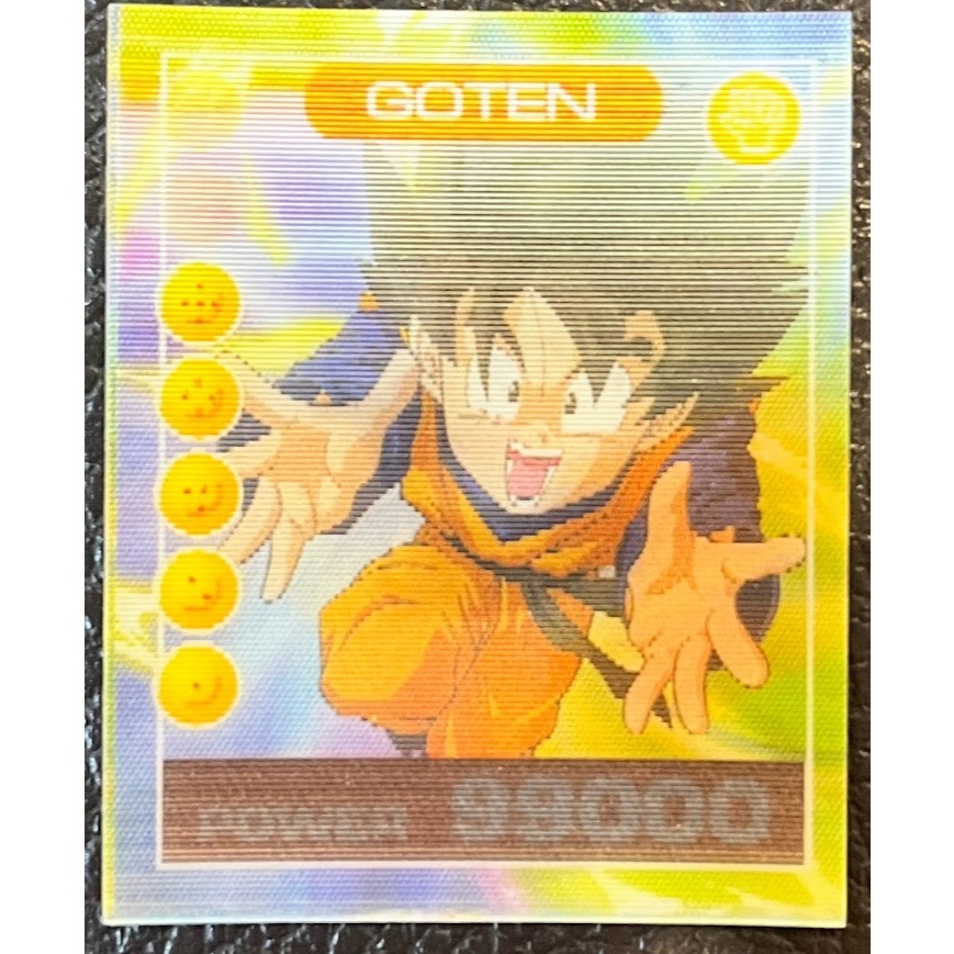 การ์ดดราก้อนบอล BJC แคมปัส สามมิติ (3D) ซุน โกเท็น (Goten) ของเล่นแถมขนมยุค 90