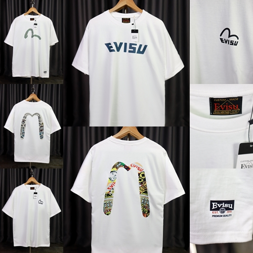 เสื้อยืด Evisu-A อก 38"-56"  XS-5XL พร้อมส่งจากไทย Cotton 100% ไม่ใช่ผ้ามัน  ผ้าหนาใส่สวย