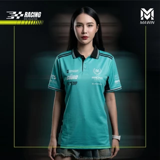 MAWIN เสื้อโปโลพิมพ์ลาย RACING TEAM ใส่ได้ทั้งผู้หญิงและผู้ชาย