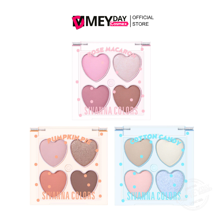 (HF544) SIVANNA COLORS Mini Heart Eyeshadow Palette 3.2g อายแชโดว์มินิฮาร์ท ซีเวนน่า