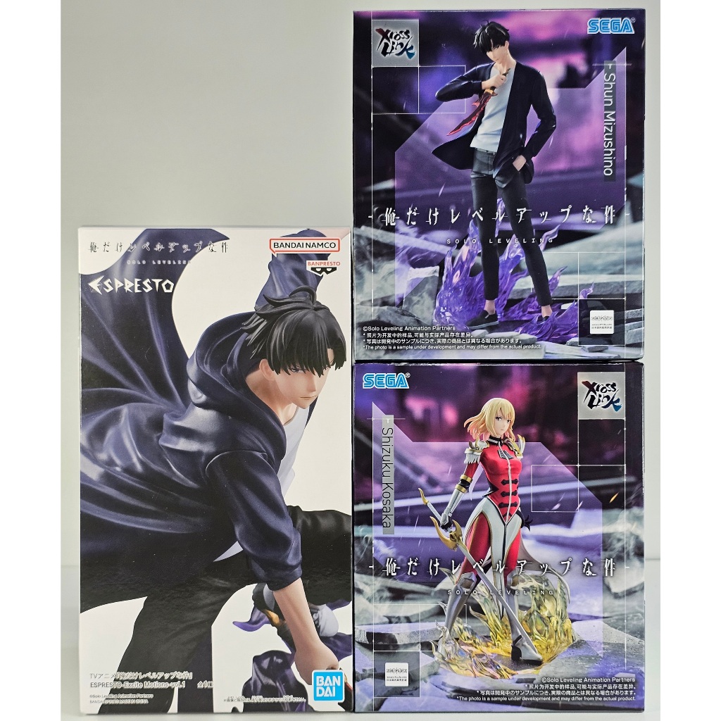 [ฟิกเกอร์แท้] Solo Leveling - Sung Jinwoo / Cha Haein - Xross Link / Espresto -Excite Motions- (Bandai Spirits / Sega)