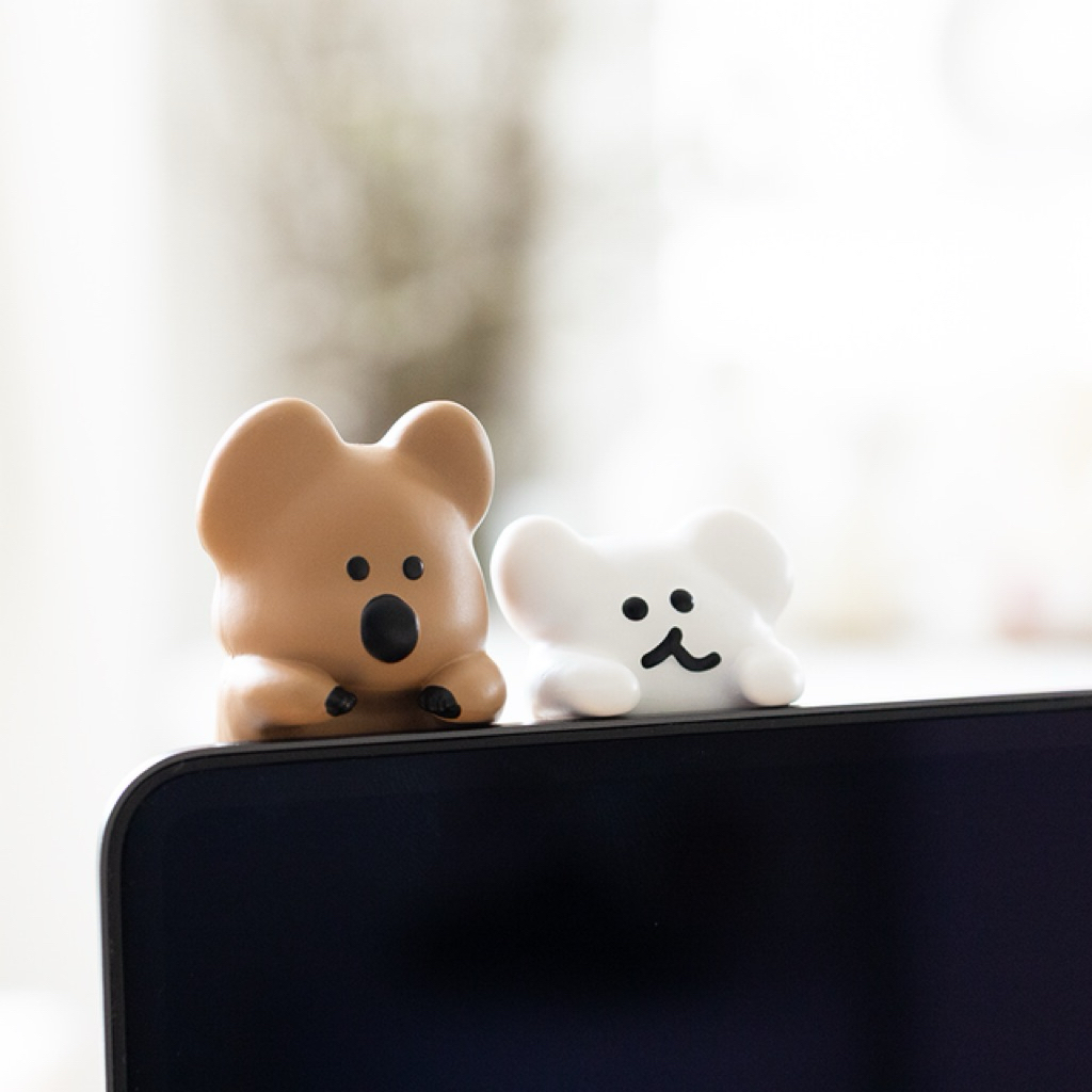 [Pre-order] dinotaeng ʕ·ᴥ·ʔ — Quokka & BOBO Peeker ตัวเกาะจอคอม เกาะมือถือ hippers