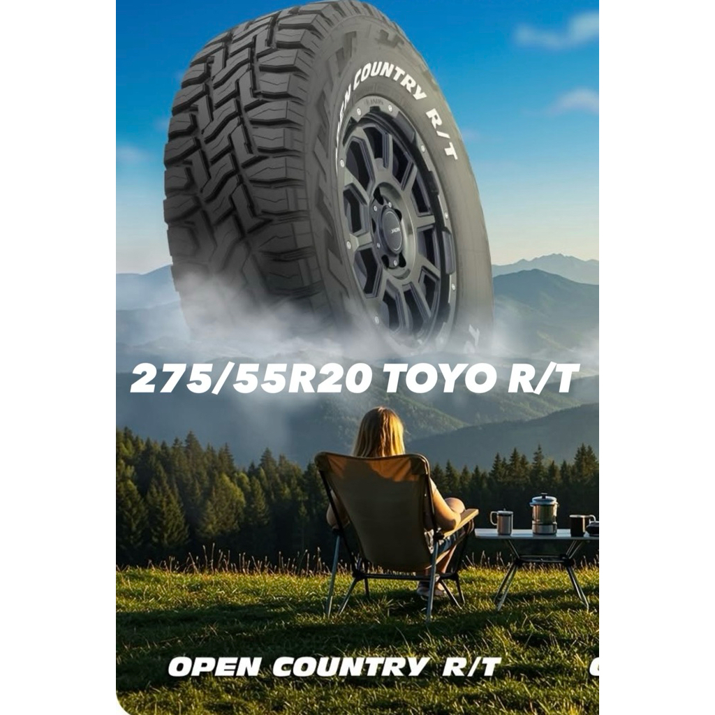 275/55R20 TOYO TIRES 🇯🇵 OPEN COUNTRY R/T🍃ญี่ปุ่น ราคา 4 เส้น ยางใหม่กลางปี 2023 ทนทานปลอดภัย โตโยไทร