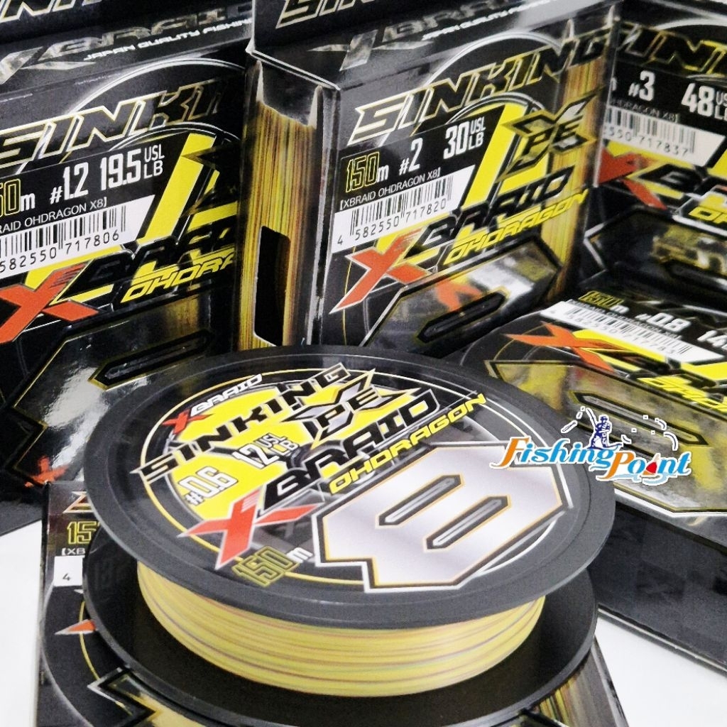 สาย PE YGK X-Braid Upgrade Ohdragon X8 SINKING PE