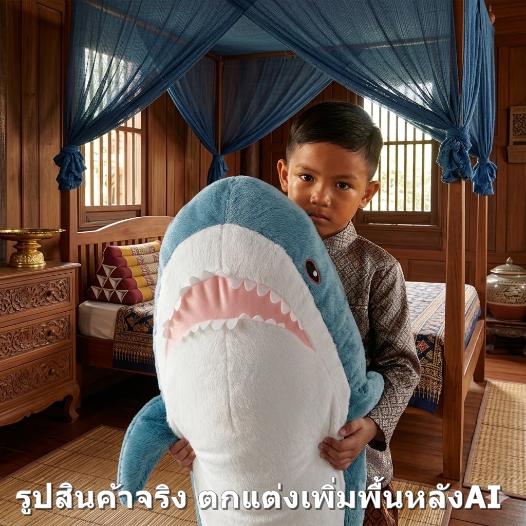 IKEA BLAHAJ ของแท้ร์ ตุ๊กตา ฉลามขาว ดุมาก ใหญ่และเล็กเบบี๋ชาร์คๆๆ ตุ๊กตาผ้า