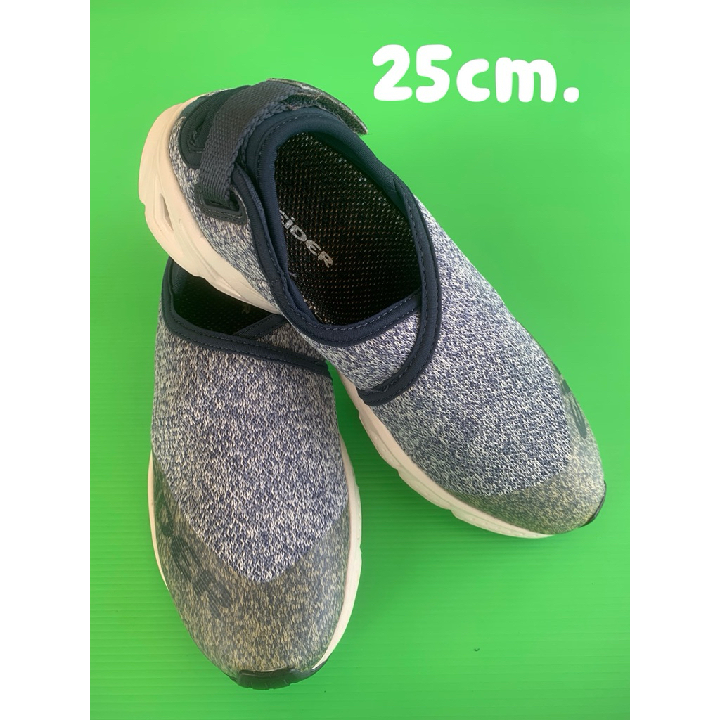 รองเท้าสลิปออนแบรนด์"Eider"แท้💯 สีเทา-น้ำเงินเข้ม มือสอง