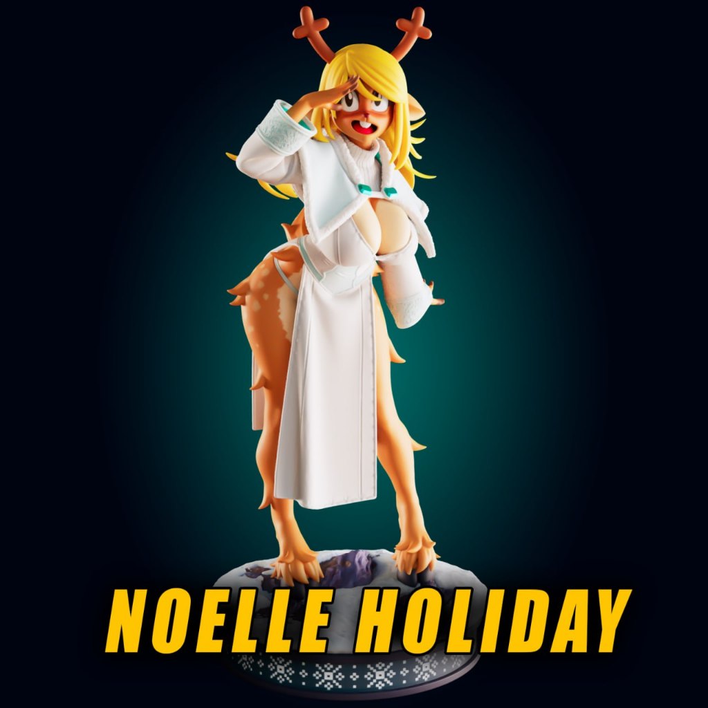 Noelle Holiday : Model Figure Resin โมเดล ผลิตตามสั่ง NSFW Futa Furry
