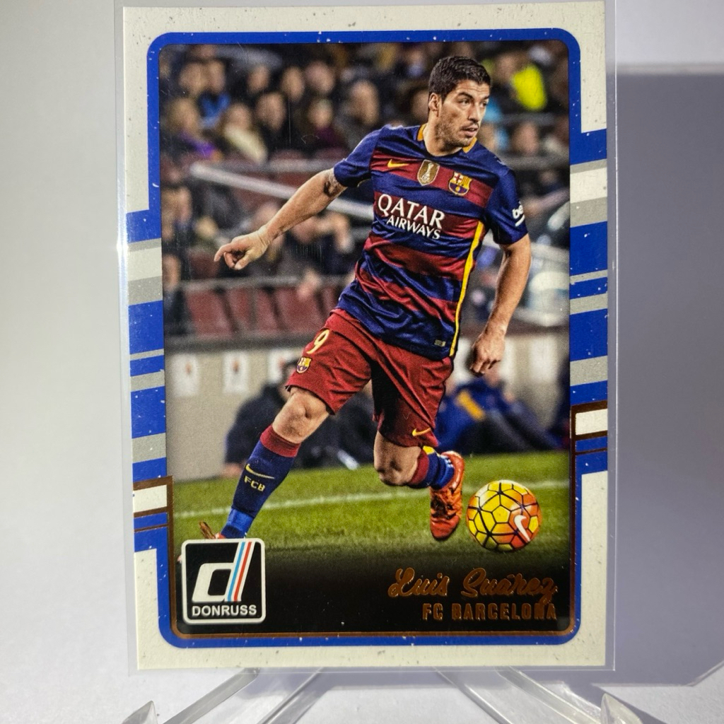 การ์ดนักฟุตบอล LUIS SUAREZ, BARCELONA, PANINI DONRUSS 2016, no. 30