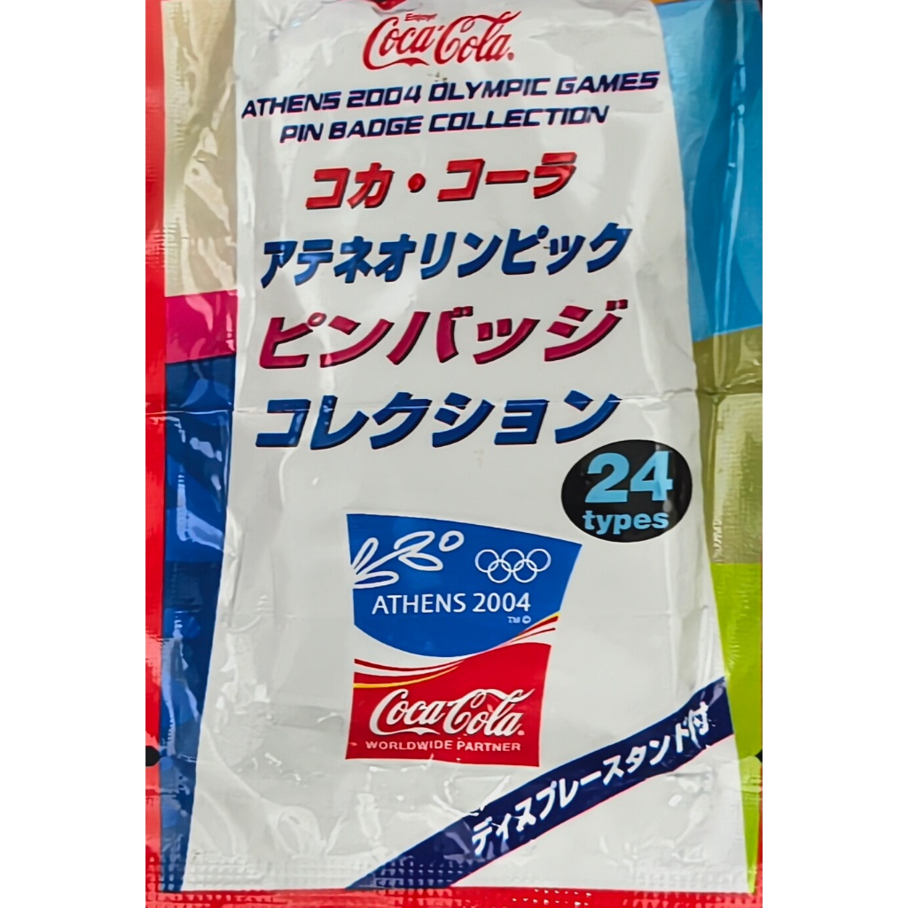 [ของแท้/หายาก] พินโบราณ Coca-Cola Athens 2004 Olympic Games ของสะสมโอลิมปิก 24 แบบ