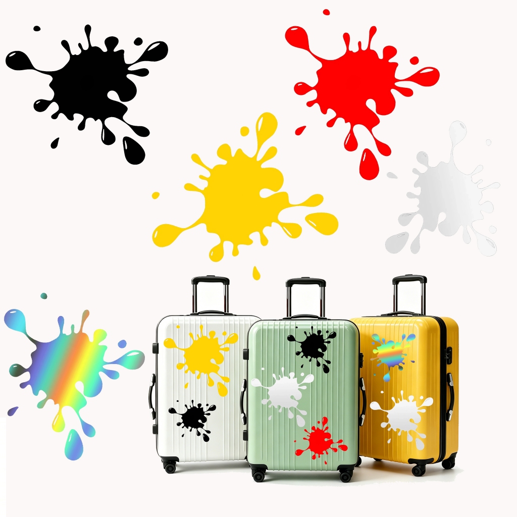 [พร้อมส่ง🇹🇭] สติกเกอร์ติดกล่องเดินทาง💥Travel Bag Stickers PVC กันน้ำ สติ๊กเกอร์ติดกระเป๋าเดินทางขนาดใหญ่ DIY