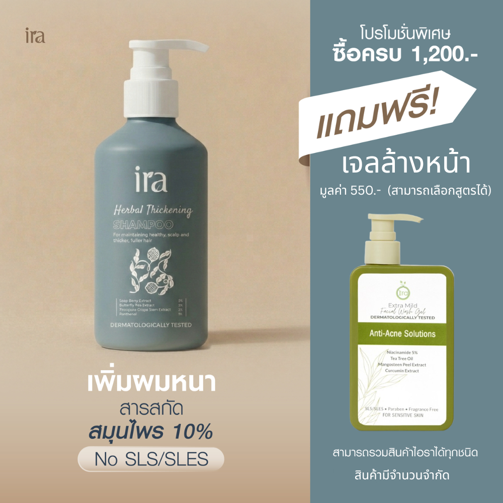 New Package แชมพูสมุนไพรมะกรูด แชมพูผมหนาลดผมร่วง รังเเค  250ml