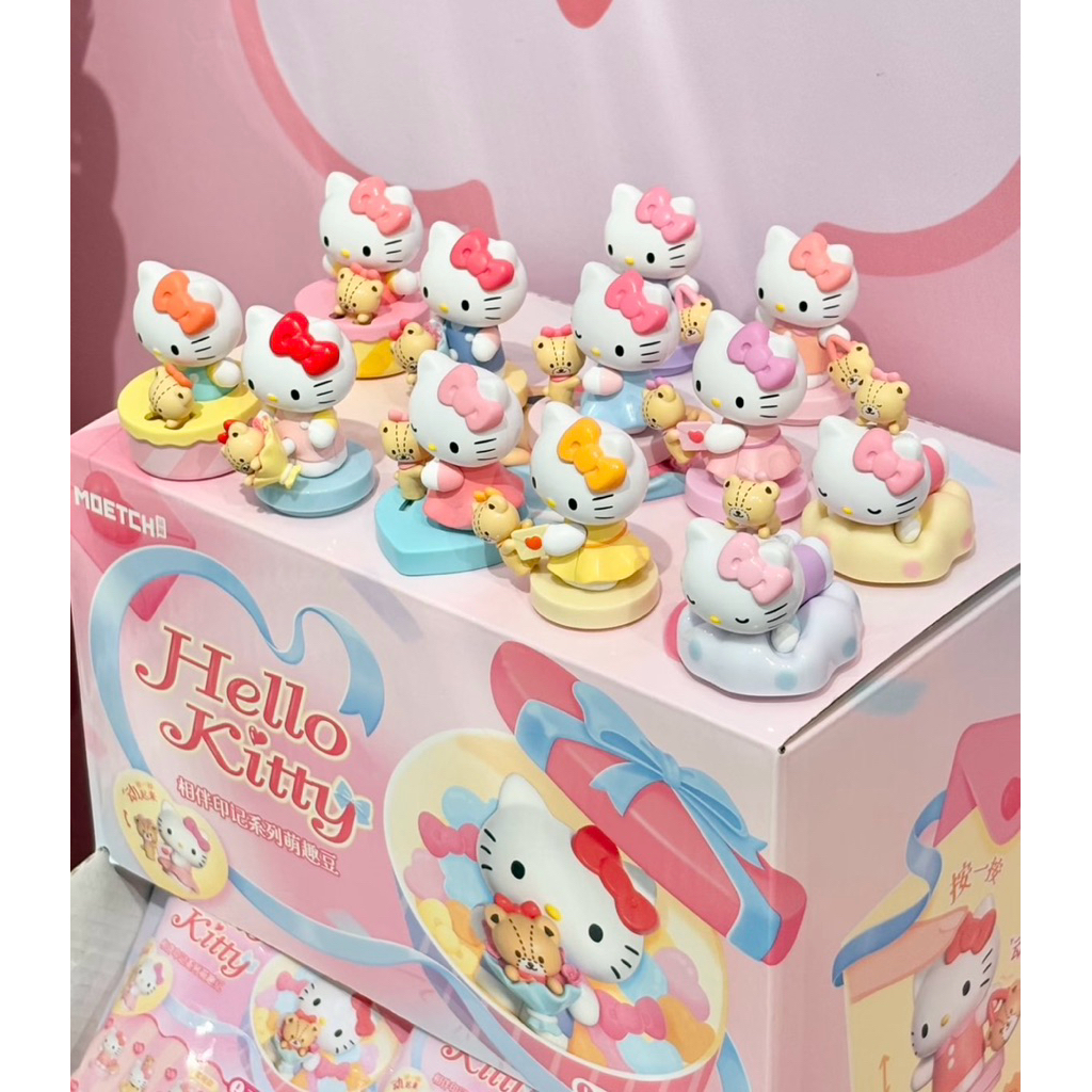 (🐻🐻‍❄️พร้อมส่งด่วนในไทย) แบบสุ่มโมเดล : hello kitty กับน้องหมี ✨