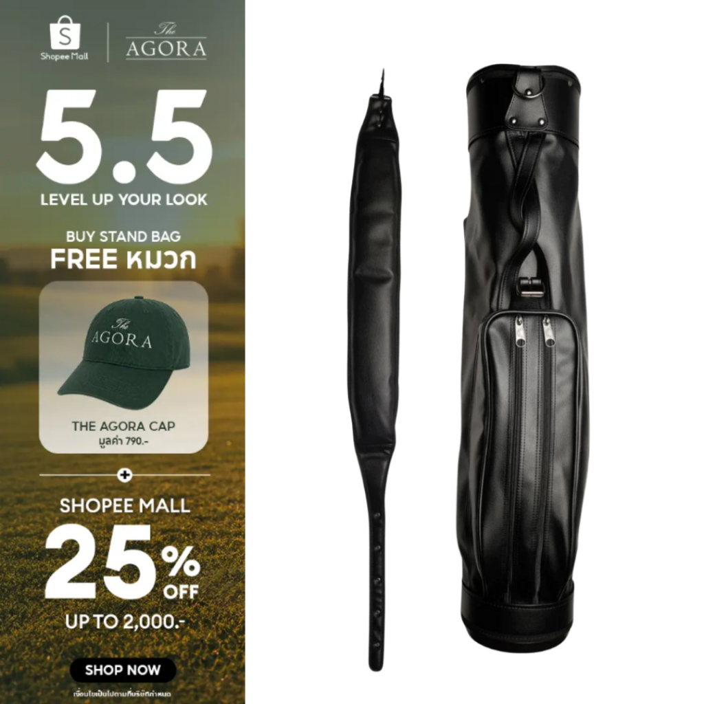 JONES SPORTS กระเป๋ากอล์ฟ Original Jones Bag - Bomber (Black/Black)