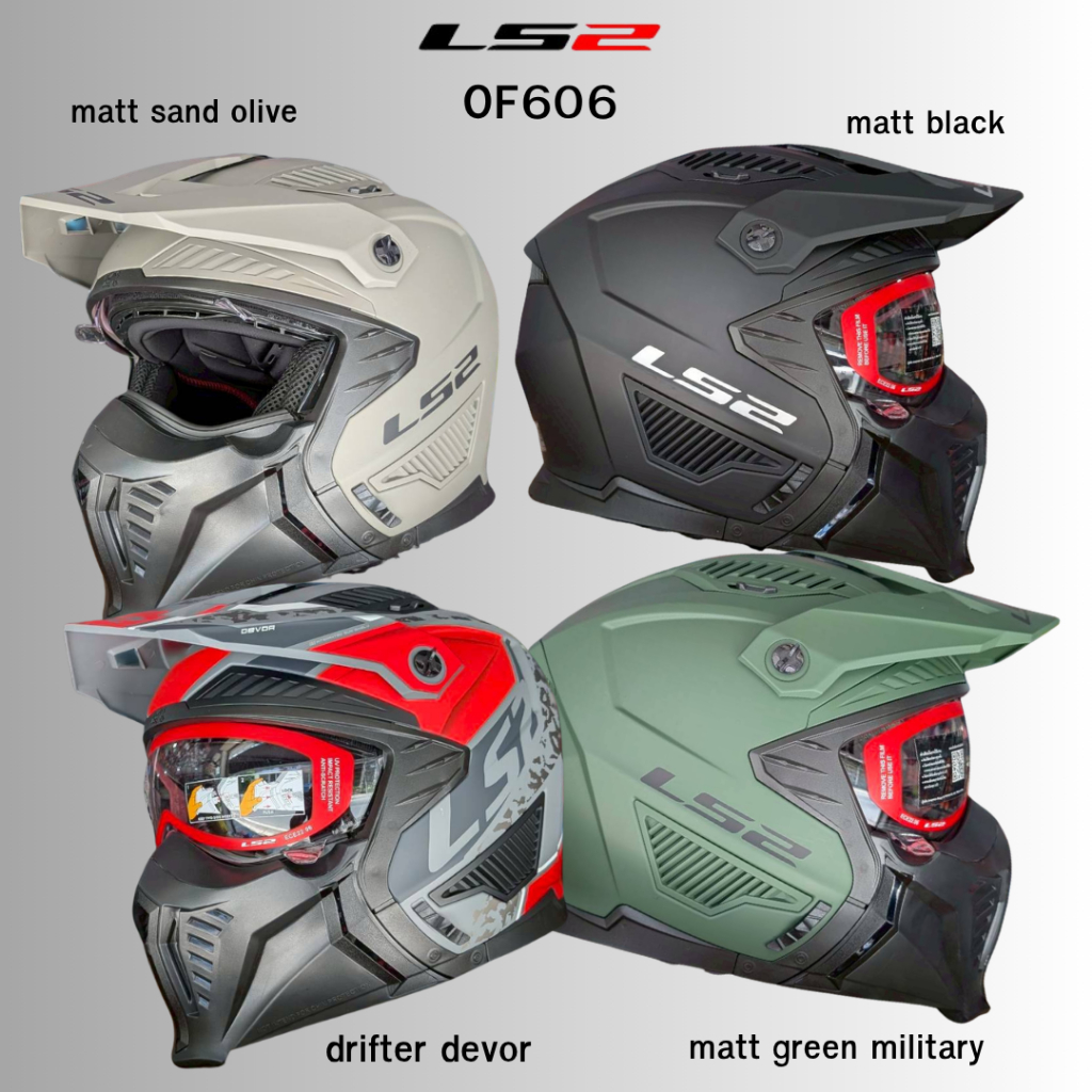 หมวกกันน็อคเปิดหน้า LS2 Helmets - Drifter OF606